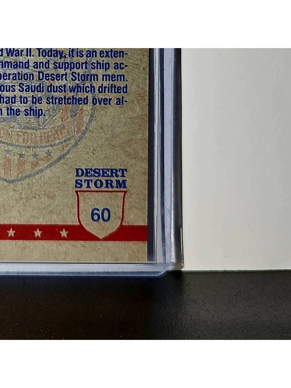 USS Wisconsin 1991 Topps Desert Storm #60 Card